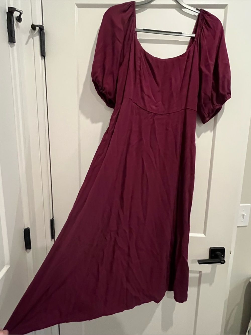 Puff sleeve maxi dress